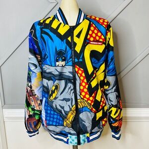 Members‎ Only x Batman DC Comics Graphic Windbreaker Jacket Large